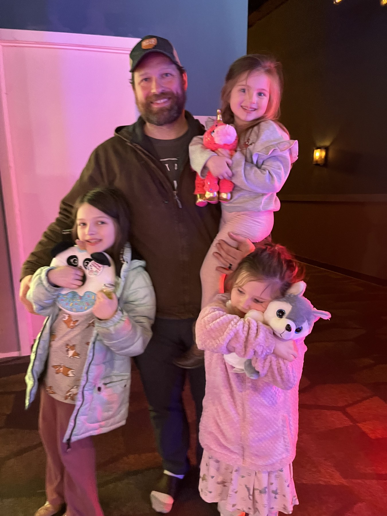 Dale with the kids